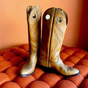 Tony lama vintage tan leather boot size 8